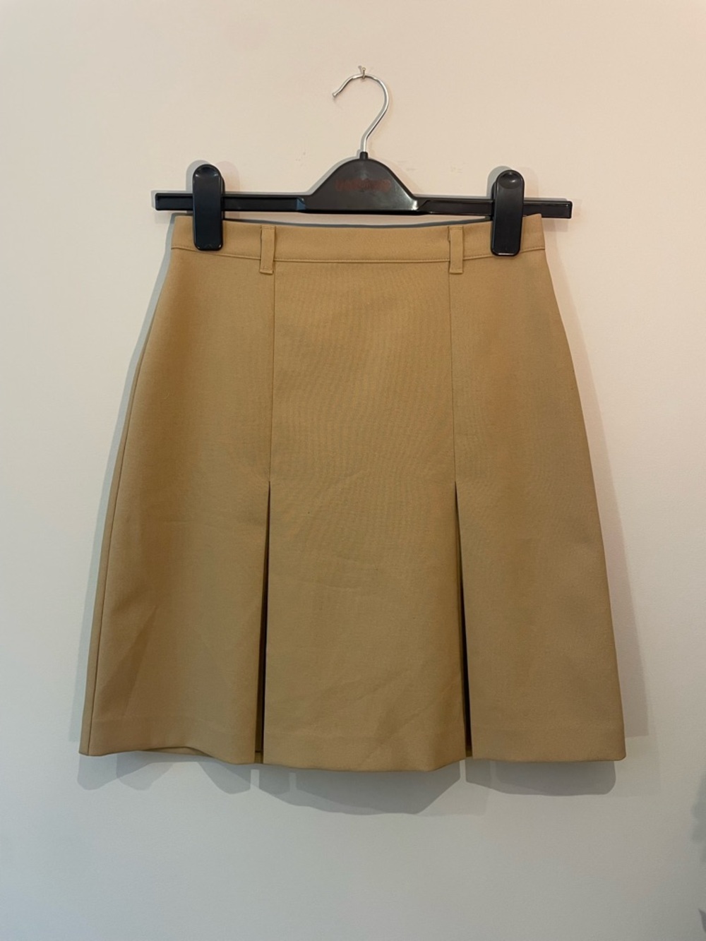 United Colors Of Benetton Camel A-Line Pleated Skirt